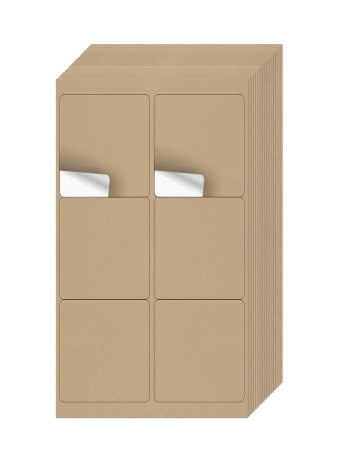 YIKIADA Address Labels 3-1/3" × 4" Removable Self-Adhesive Kraft 120 PCS - Image 1