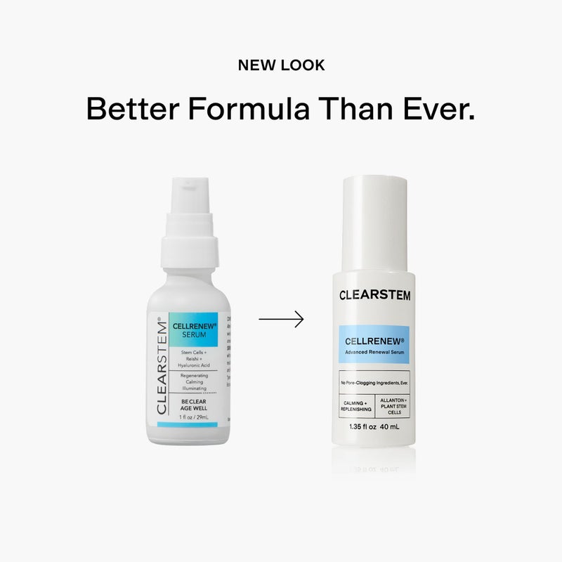 CLEARSTEM - CELLRENEW - Collagen Stem Cell Serum - Acne + Youthful Skin Face Serum - Hyaluronic Acid, Reishi, Aloe Vera - Facial Skin Care Products - Gluten Free, Cruelty Free - 1 fl oz / 29ml - Image 3
