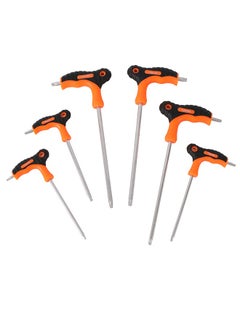 LAWAZIM Torx Screwdriver Set-6 Piece- Durable T Handle Screwdriver Kit with Double Head & Ergonomic Anti-Slip Grip-for Automotive Repair Furniture and Electronics Assembly Home Improvement Maintenance  - Image 3