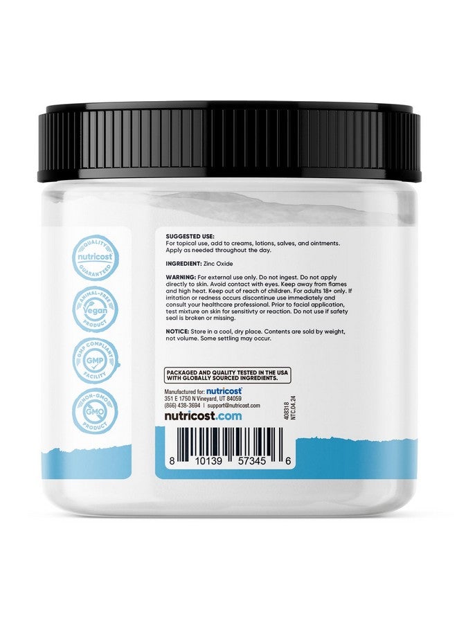 Nutricost Zinc Oxide Powder (500 Grams) 100% Pure, No additives - Vegan, Non-GMO, Nutricost Essentials - Image 4