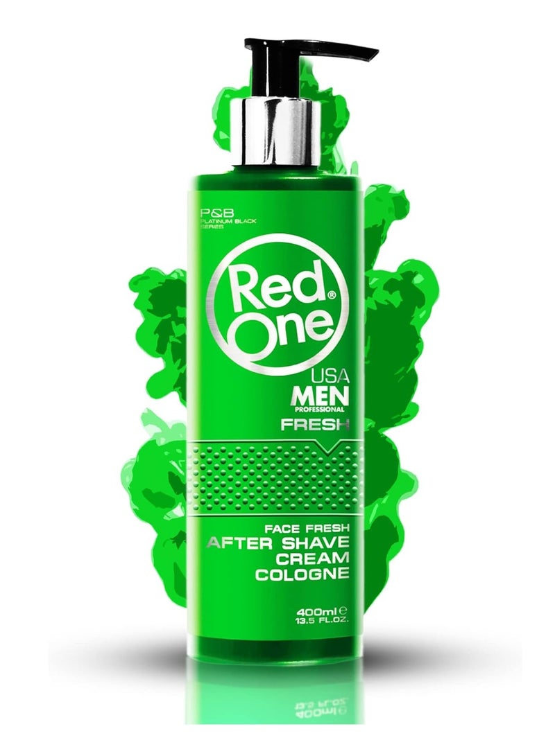 Redone Face Fresh After Shave Cream Cologne Clear – 400ml | Soothing Post-Shave Care | Long-Lasting Freshness - Image 3