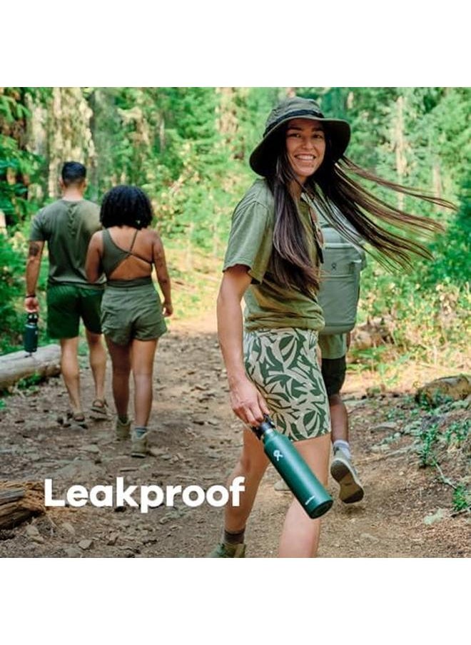 Hydro Flask Water Bottle 621 Ml 21 Oz Vacuum Insulated Stainless Steel Water Bottle With Leak Proof Flex Cap And Powder Coat Bpa Free Standard Mouth White  - Image 3