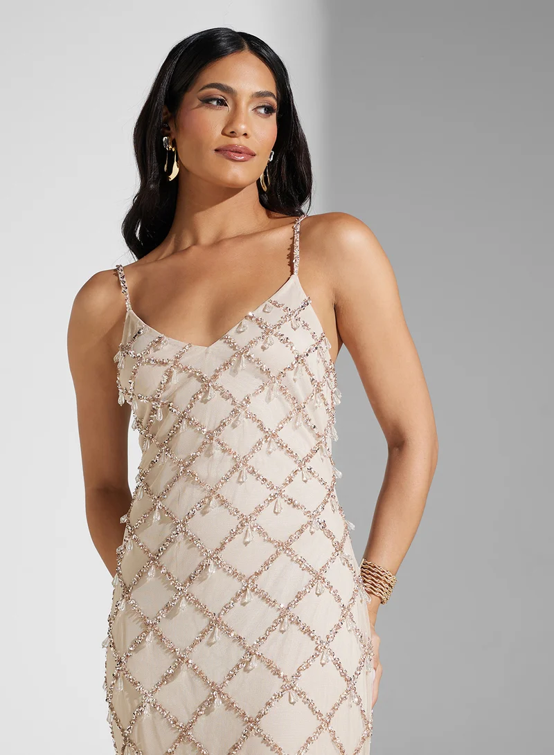 Namshi x Beaded Evening Dress