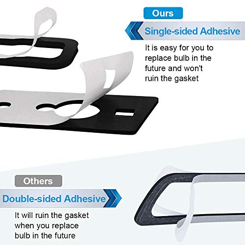 MbuyDIY Cab Marker Roof Lights Gasket Seal Compatible with 2003-2009 Hummer H2 Center Corner Set, Single-sided adhesive - Image 3