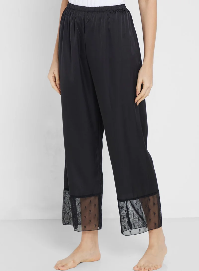 ELLA Mesh Detail Pyjama Set