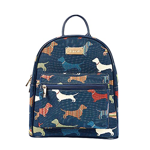 Signare Tapestry Women Backpack Rucksack Casual Daypack With Dachshund Dog (DAPK-DACH) - Image 1