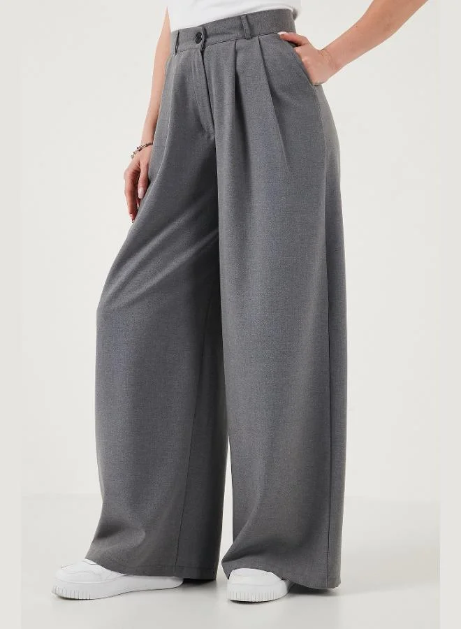 Lela  Lela Wide Leg High Waist Wide Leg Palazzo Pants Women's PANTS 5866290 for Women | Best Price UAE