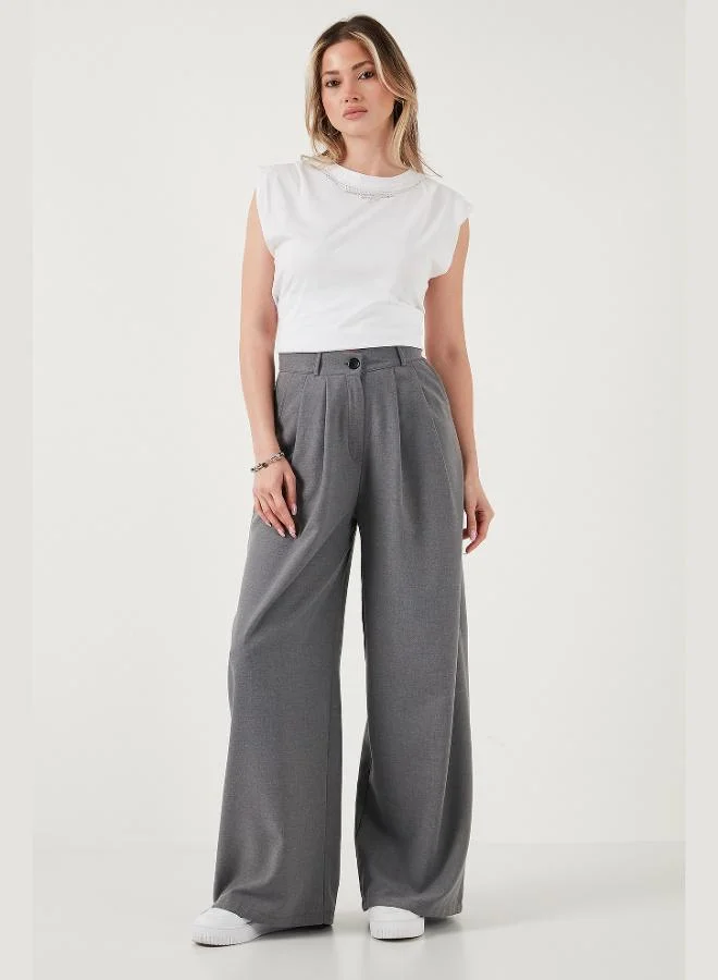 Lela  Lela Wide Leg High Waist Wide Leg Palazzo Pants Women's PANTS 5866290 for Women | Best Price UAE