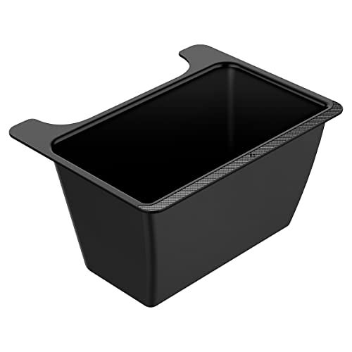 Spigen Rear Center Console Storage Box for Tesla Model Y Juniper and all Model Y (2020-2025) Under Seat Trash Can Garbage Bin - Black - Image 1