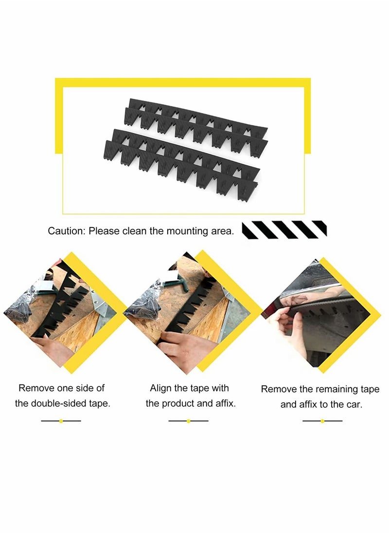 Y&D - Universal Front Bumper Scrape Guard Anti-Skid Protector, for Car SUV Lowered Cars, DIY Protector kit, Provides Chassis Protection 8Pcs (Black) - Image 1