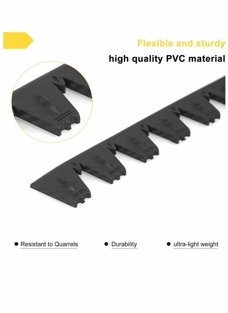 Y&D - Universal Front Bumper Scrape Guard Anti-Skid Protector, for Car SUV Lowered Cars, DIY Protector kit, Provides Chassis Protection 8Pcs (Black) - Image 1
