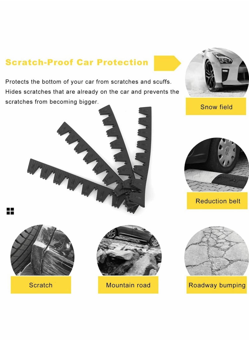 Y&D - Universal Front Bumper Scrape Guard Anti-Skid Protector, for Car SUV Lowered Cars, DIY Protector kit, Provides Chassis Protection 8Pcs (Black) - Image 1