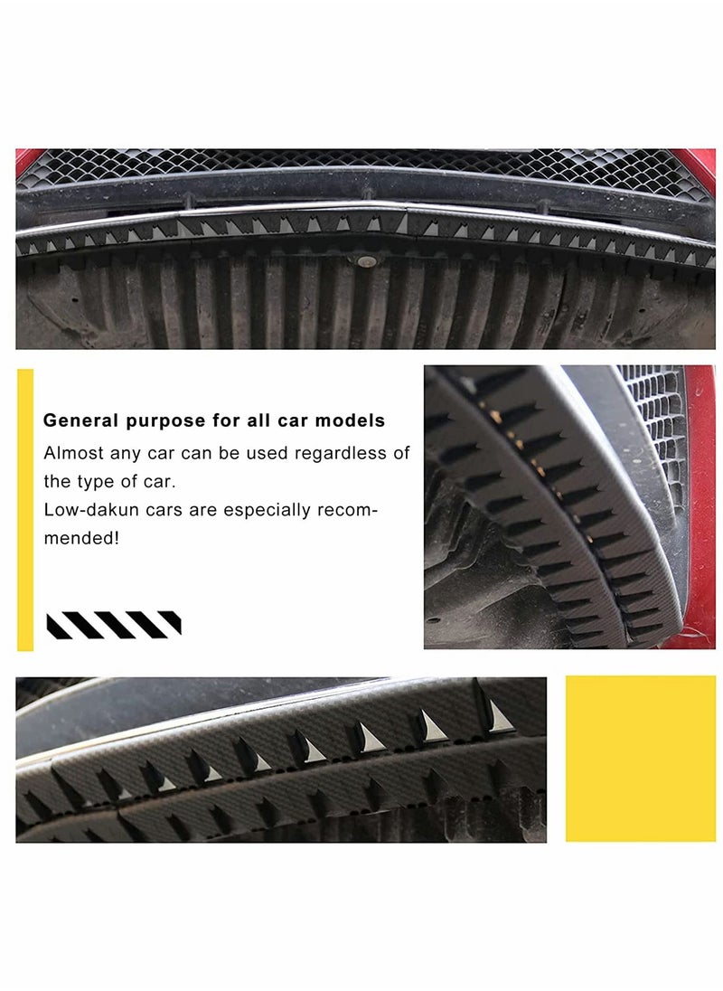 Y&D - Universal Front Bumper Scrape Guard Anti-Skid Protector, for Car SUV Lowered Cars, DIY Protector kit, Provides Chassis Protection 8Pcs (Black) - Image 1