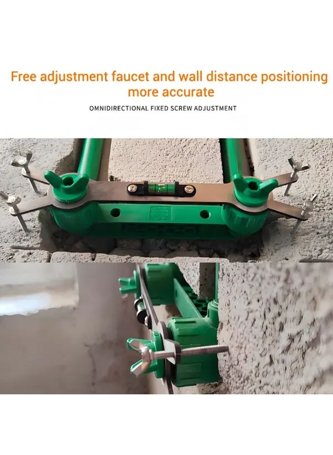 Stainless Steel Cold Hot Water Pipe Leveler Valve Fixer 275x38x20mm 1 Set 7 Pcs - Image 2