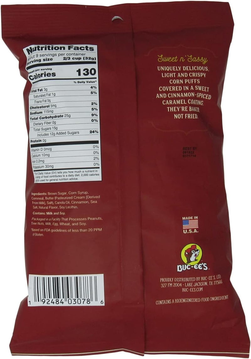 Buc-ee's Beaver Nuggets Cinnamon Sweet Snack Puffs - Image 2