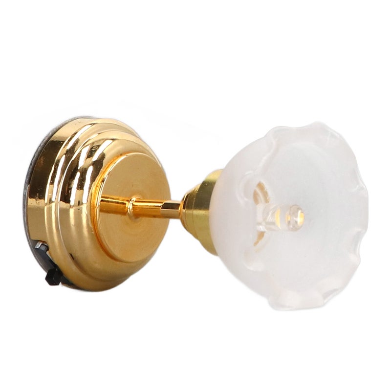 1:12 Scale Dollhouse Dome Light Exquisite Vintage Flower Design - Wireless Battery Powered Dollhouse LED Light for Dollhouse DIY Living Room Bedroom Balcony Decoration - Image 4