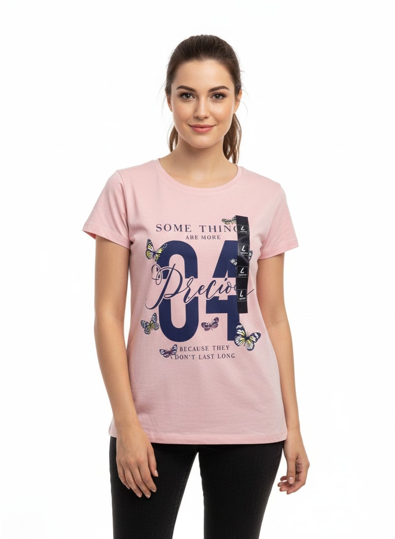 general T-SHIRT BODICE/NAINA LADIES PRINT S/S SV/HT-LT 111 - Image 1
