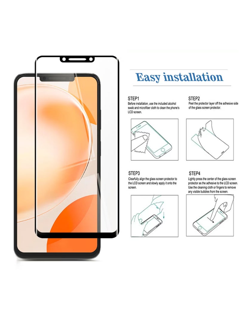 Generic - 2 Pieces Huawei Nova Y91 Screen Protector - Edge to Edge Tempered Glass Screen Protector - Black, High Transparency, Delicate Touch, Anti-Explosion, Smooth Arc Edges, Easy Installation. - Image 1