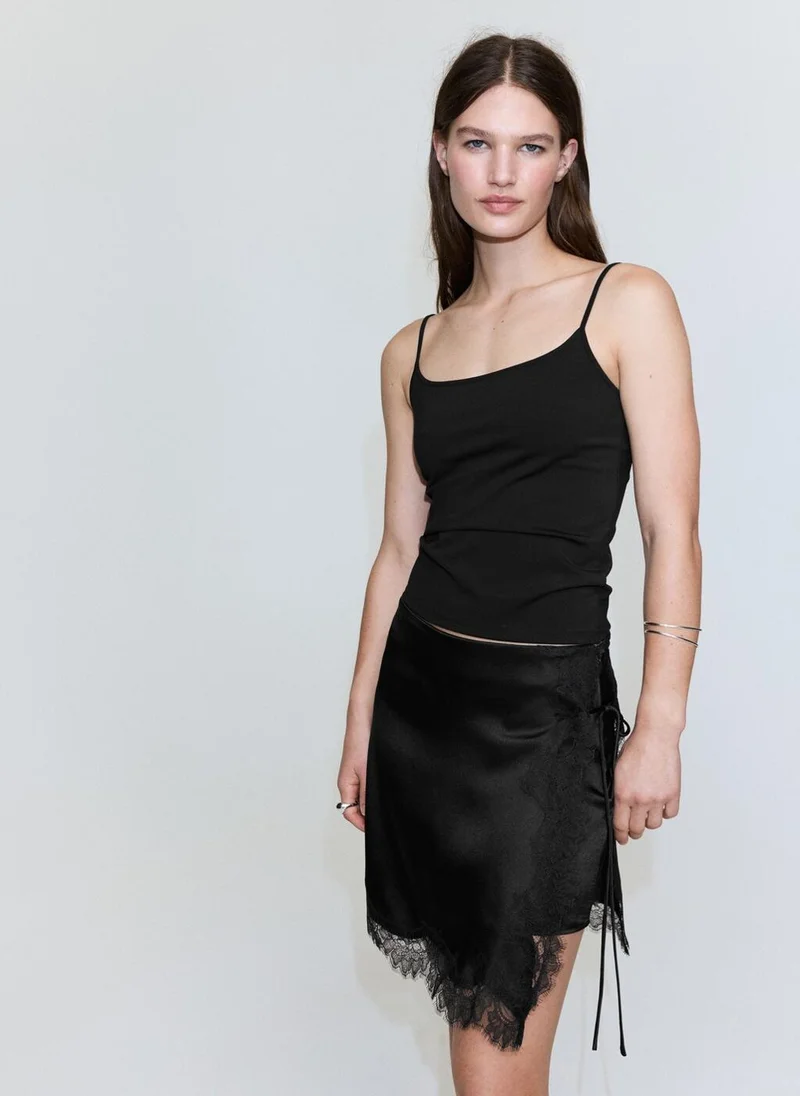 مانجو Lace Slip Skirt