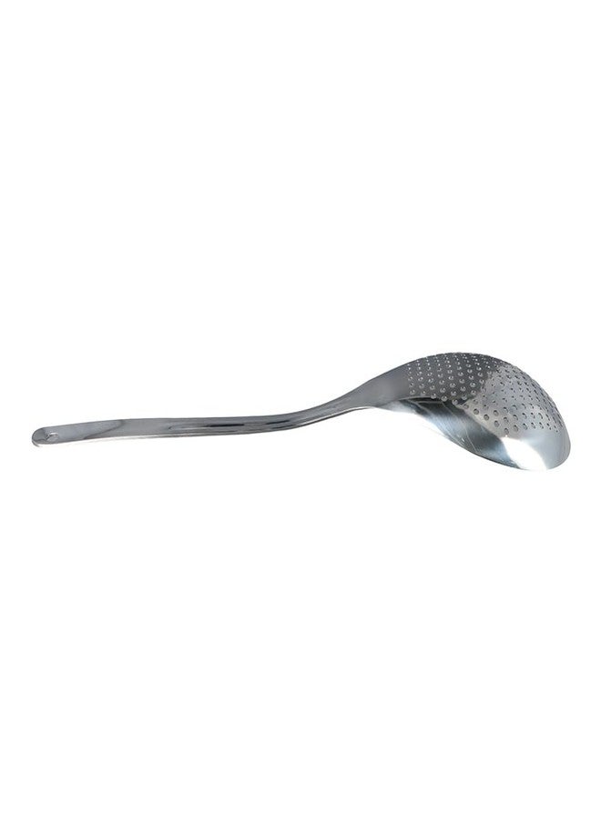 Pokinge Skimmer Slotted Spoon Stainless Steel Skimmer Colander Kitchen Strainer Ladle with Long Handle for Kitchen Cooking and Frying Draining - Image 5