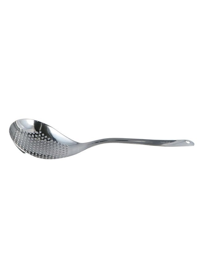 Pokinge Skimmer Slotted Spoon Stainless Steel Skimmer Colander Kitchen Strainer Ladle with Long Handle for Kitchen Cooking and Frying Draining - Image 2