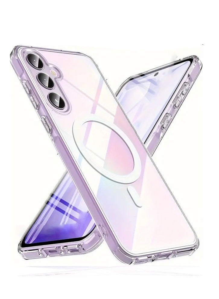 Techie Samsung Galaxy A55 Clear Case with MagSafe – Slim, Anti-Yellowing Cover with Camera Lens Protection, Magnetic Holder Compatible - Image 1