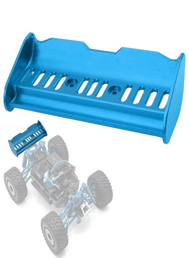 Vgoohobby Metal Tail Wing Rear Spoiler Upgrade Parts Compatible with Hyper Go H14BM H16BM MJX 14209 14210 16207 16208 16209 16210 H16 M162 1/14 1/16 RC Car (Blue) - Image 1