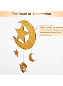TAPIT Ramadan Decorations Ramadan Hanging Ornaments Mubaraks Wall Decor for Home Ramadan Party Decoration Eid Hanging Decorations for Hanging on Walls Windows Trees  - Image 2