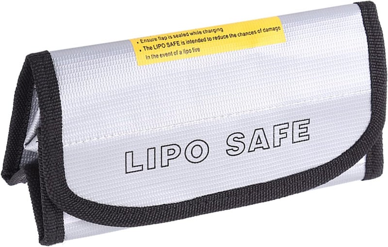 Guard High Temperature Battery Safe Sack Radiation Protection 1 Pc for Charging Silver - Image 1
