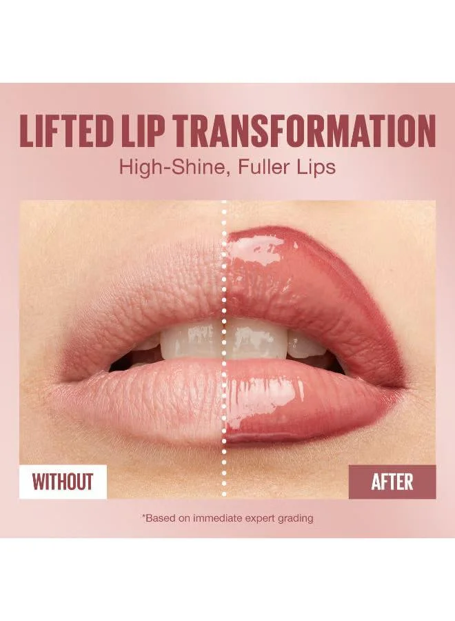 MAYBELLINE NEW YORK Maybelline New York, Lifter Gloss Honey'd, Hydrating Lip Gloss with Hyaluronic Acid, 027 Toffee, 5.4ml