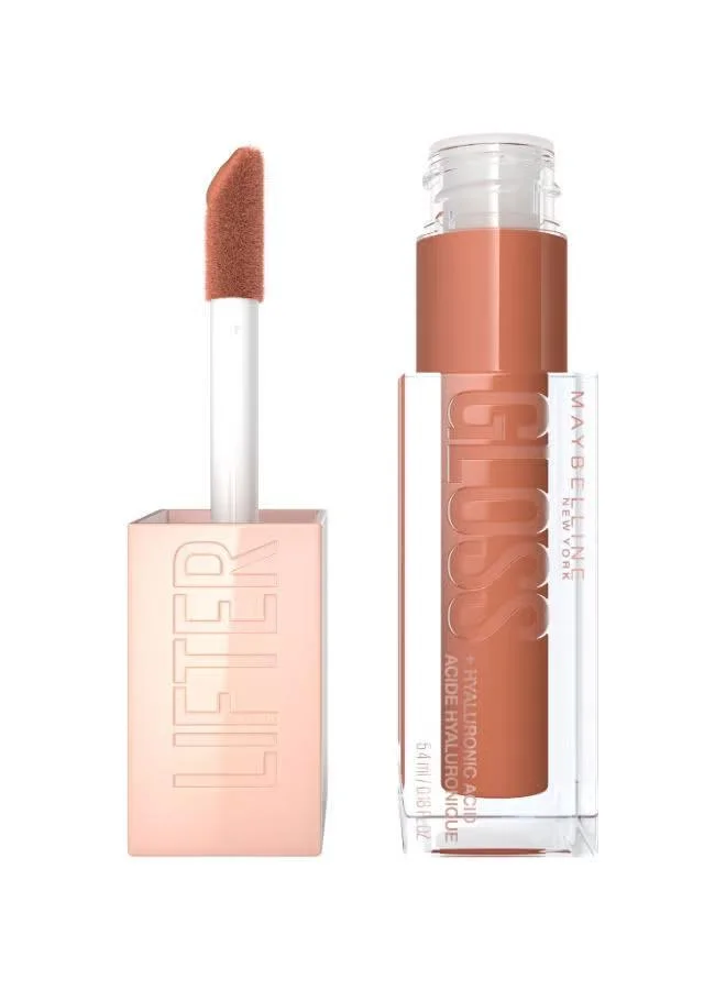 MAYBELLINE NEW YORK Maybelline New York, Lifter Gloss Honey'd, Hydrating Lip Gloss with Hyaluronic Acid, 027 Toffee, 5.4ml