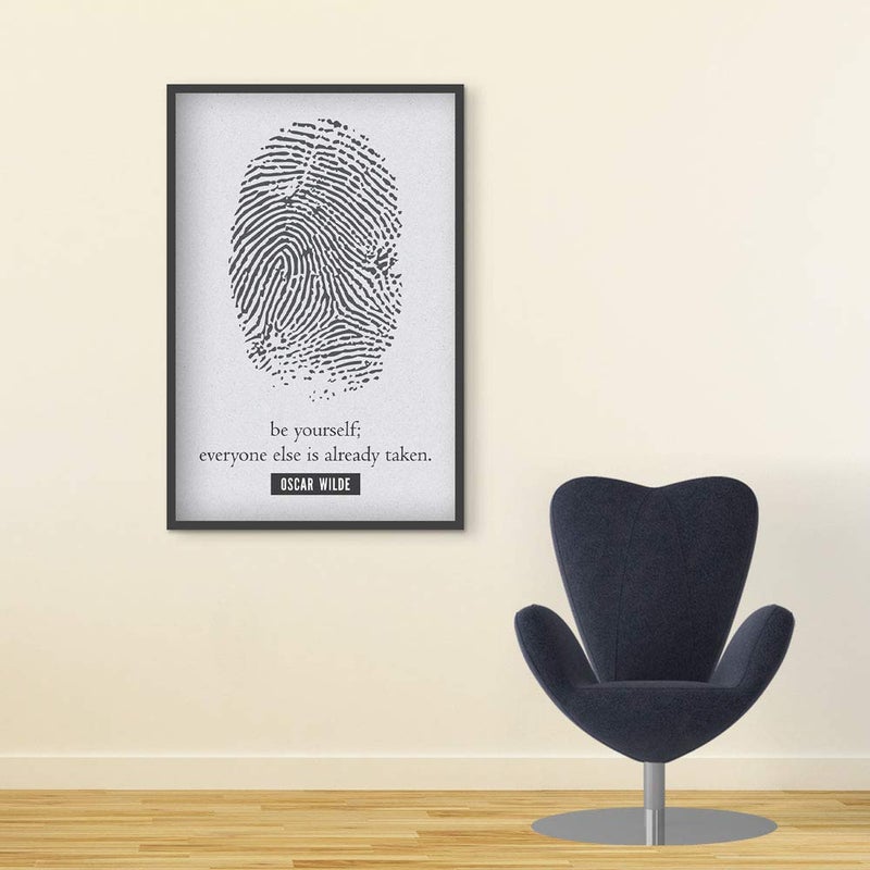 Inephos Oscar Wilde - Be Yourself Inspirational Poster Print (Size: 8 inch X 12 inch, Framed, Laminated Print) - Image 4