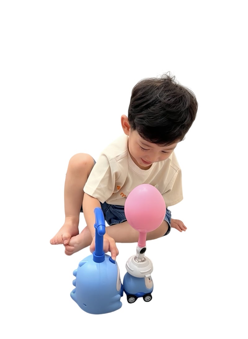 Blue  Powered Car Children's Toy Flying Balloon Car  (1 car+6 balloons+flying) - Image 3