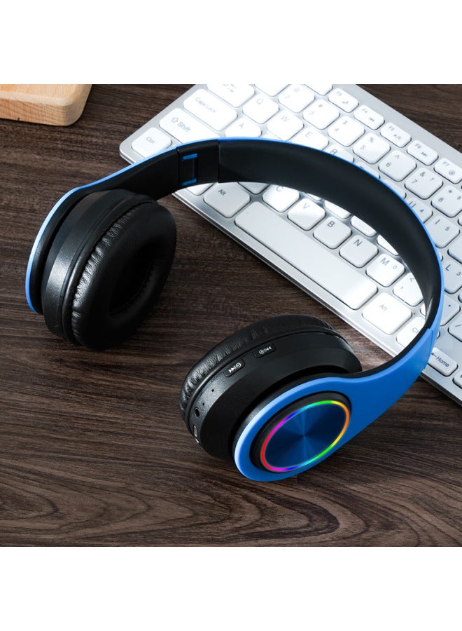 HongSheng New B39 Luminous Wireless Headset Headband Call Folding Card Headset Bluetooth Headset - Image 3