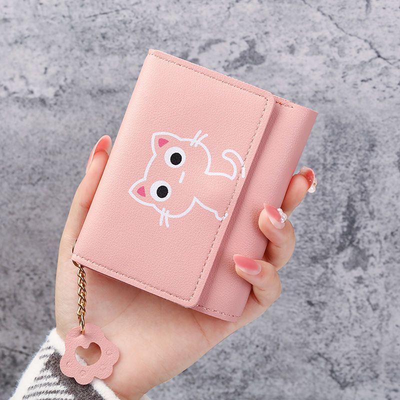 Multifunctional Solid Color PU Leather Wallet, RFID Blocking Design Portable Daily Storage Purse for Cards Cash Coin Business Use - Image 1