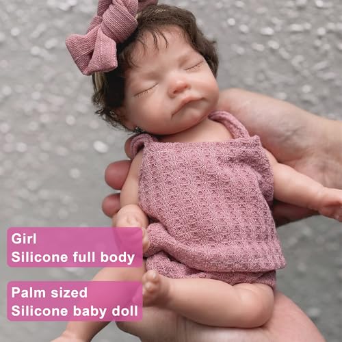 OtardDolls دميّة أوتارد سيليكون للأطفال 10 إنش كاملة الجسم فتاة بشعر سيليكون ناعم مصنوعة يدويًا دمى حديثي الولادة واقعية للأطفال - Image 5