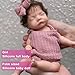 OtardDolls دميّة أوتارد سيليكون للأطفال 10 إنش كاملة الجسم فتاة بشعر سيليكون ناعم مصنوعة يدويًا دمى حديثي الولادة واقعية للأطفال - Image 4