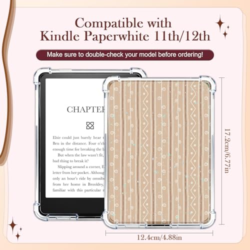 Rngmsi Insert Cardstock for Clear Case - 12Pcs Praying Black Women Cardstock Inserts Compatible with Kindle Paperwhite 11th-12th, 50Pcs Motivational Stickers for E-Reader Clear Back Cover Accessories - Image 2