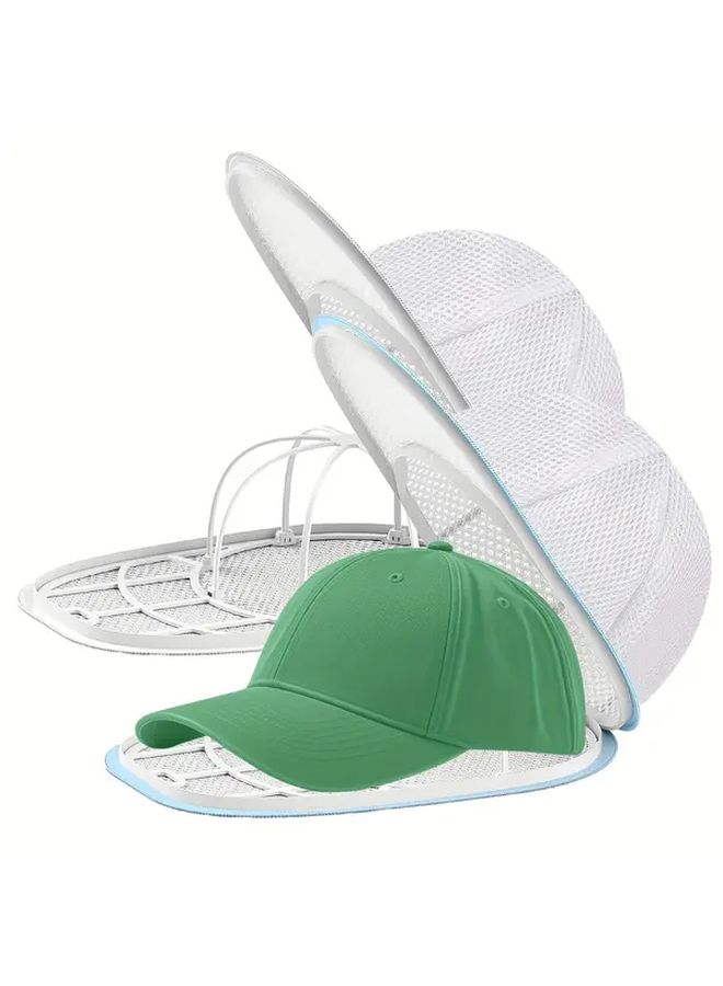 White Hat Washer Cage for Washing Machine White Zipper Mesh Bag - Image 1
