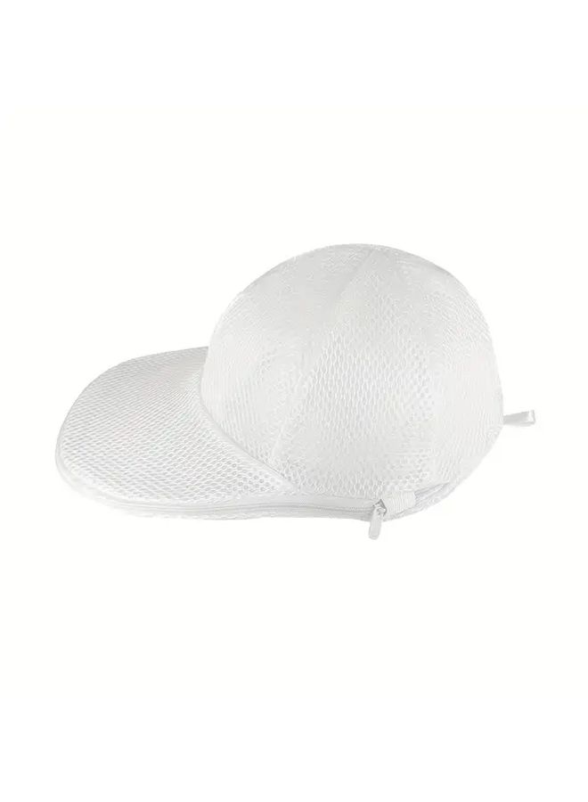 White Hat Washer Cage for Washing Machine White Zipper Mesh Bag - Image 5