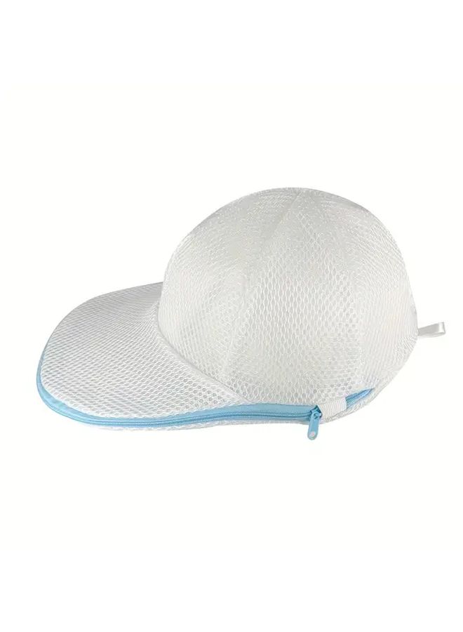 White Hat Washer Cage for Washing Machine White Zipper Mesh Bag - Image 2
