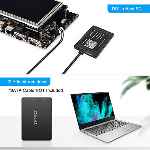 ELUTENG mSATA SSD to 2.5" SATA Hard Disk Enclosure Case Aluminum 6Gbps High Speed 2.5 SATA to mSATA SSD Convertor Adapter Compatible for Kingston Transcend Intel Samsung - Image 5