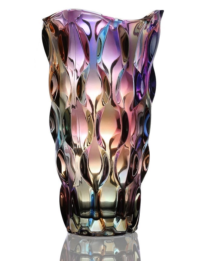 95 HIGH THICKENED COLORFUL GLASS FLOWER VASE FOR HOME DECOR DINING WEDDING TABLE OFFICE HOLIDAY PARTY CENTERPIECE DECORATION