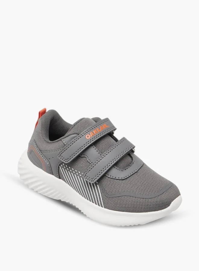 Oaklan by Shoexpress Boys Pull Tab Detail Sports Shoes with Hook and Loop Closure