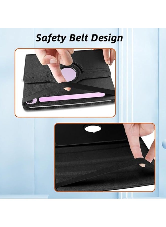 Rotating Case for Samsung Galaxy Tab S9 FE 5G 10.9 Inch/S9 11 Inch 2023 360 Degree Stand Cover Auto Sleep/Wake (Black) - Image 4