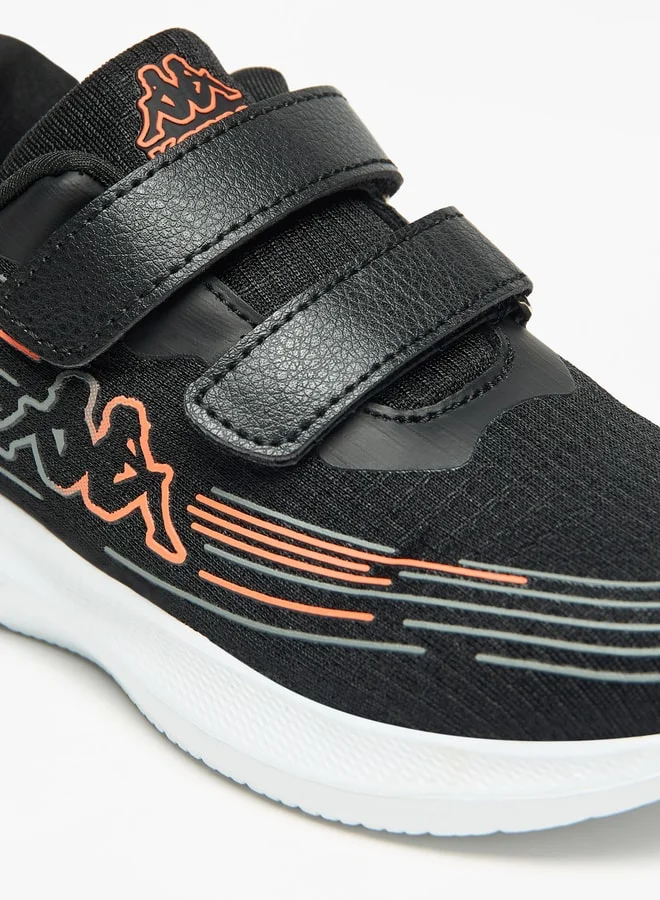 Kappa Boys' Logo Detail Sports Shoes with Hook and Loop Closure