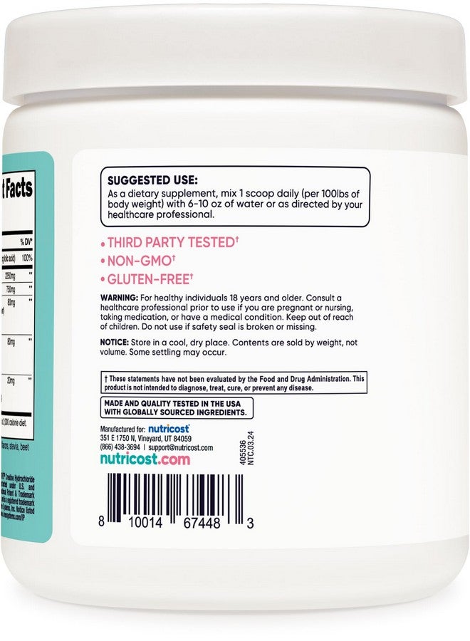 Nutricost بودرة كرياتين مونوهيدرات نوتريكوست للنساء، ميكرونيزد، نكهة ليمون الفراولة، 50 حصة - نباتية، غير معدلة وراثيًا، خالية من الغلوتين - Image 4