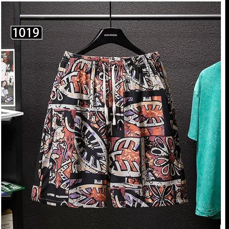 Beach Pants Youth Popular Men's and Women's Fashion Five-point Pants Straight Summer Fashion Fashion Brand Casual Pants New Lazy - Image 4