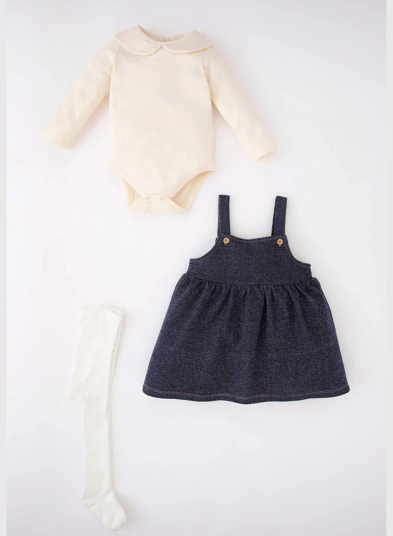DeFacto 3 Pack BabyGirl Baby Neck Knitted Set