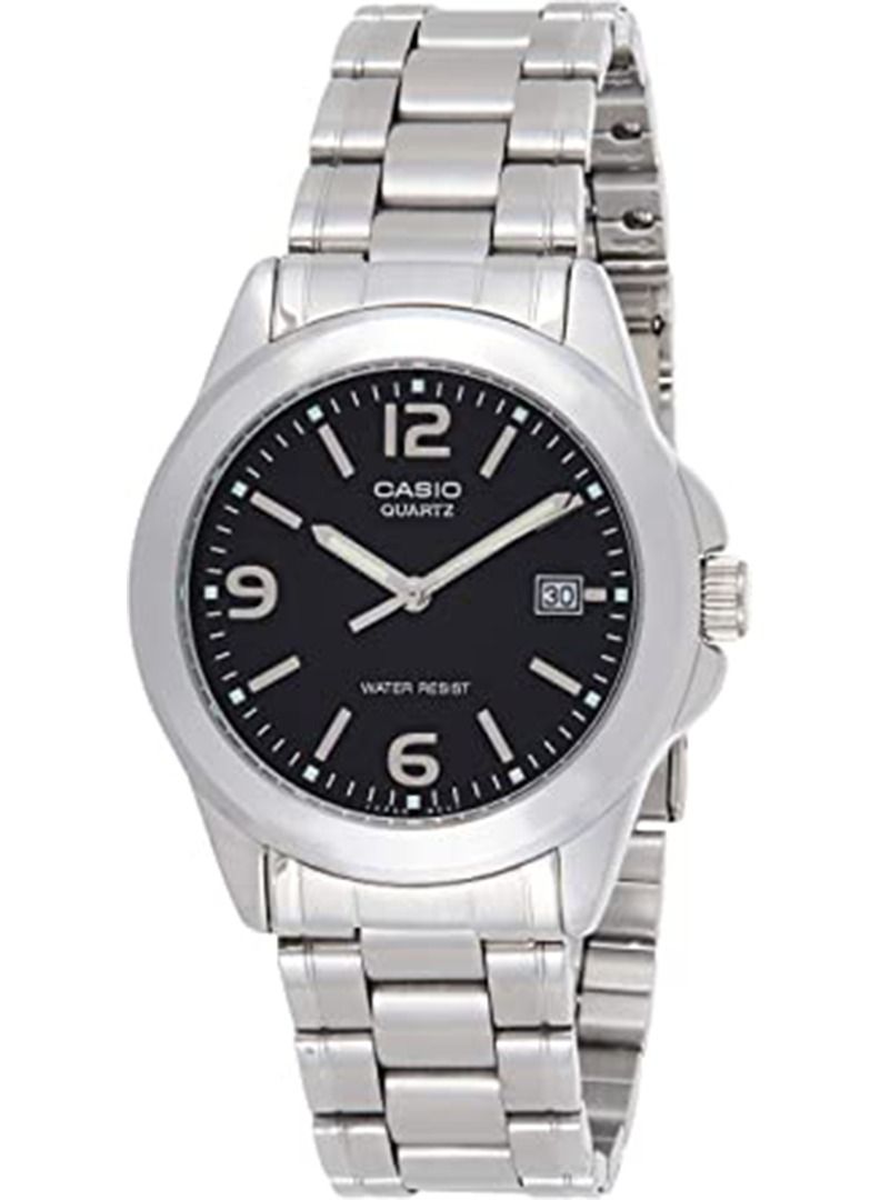 CASIO Men's Stainless Steel Analog Watch MTP-1215A-1ADF - 38 mm - Silver - Image 1